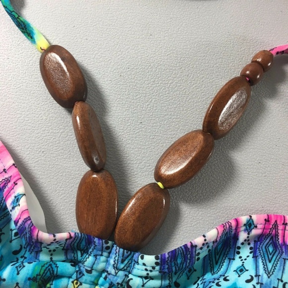 OP Junior Size Large 11-13 Bikini Top Junior Size Large 11-13 Aztec Print - Picture 3 of 8